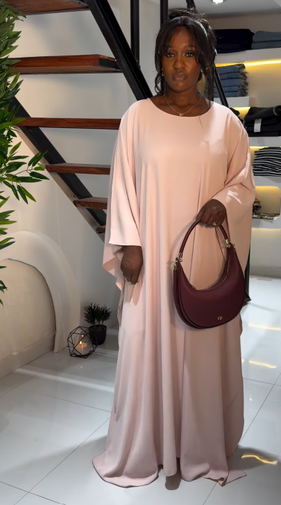 Peach Kaftan Dress